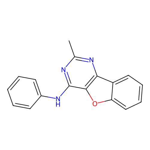 2-Methyl-N-phenyl[1]benzofuro[3,2-d]pyrimidin-4-amine structure