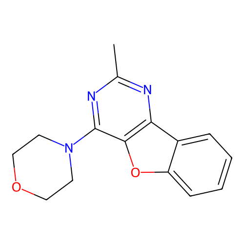 2-Methyl-4-morpholino[1]benzofuro[3,2-d]pyrimidine structure