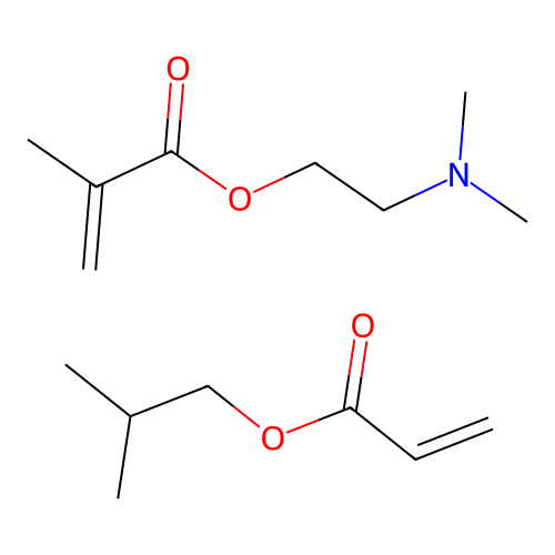 2-(Dimethylamino)ethyl 2-methylprop-2-enoate--2-methylpropyl prop-2-enoate (1/1) structure