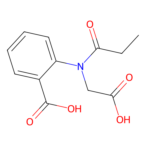 2-[(Carboxymethyl)(propionyl)amino]benzoic acid structure