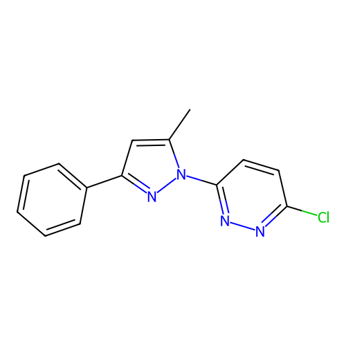3-Chloro-6-(5-methyl-3-phenylpyrazol-1-yl)pyridazine structure