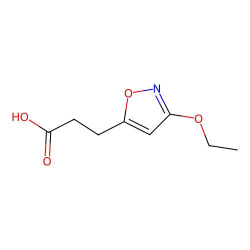 3-(3-Ethoxy-isoxazol-5-yl)-propionic acid structure