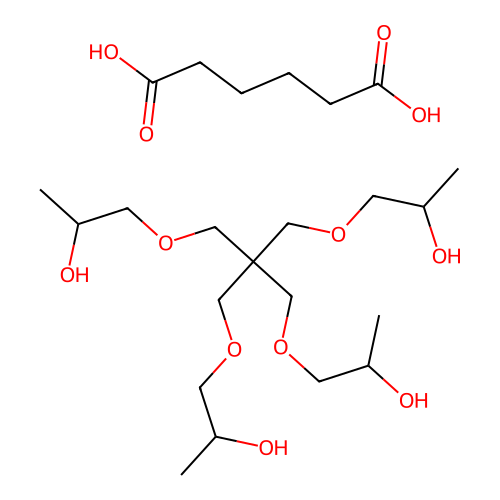 (C17-H36-O8.C6-H10-O4)x- structure
