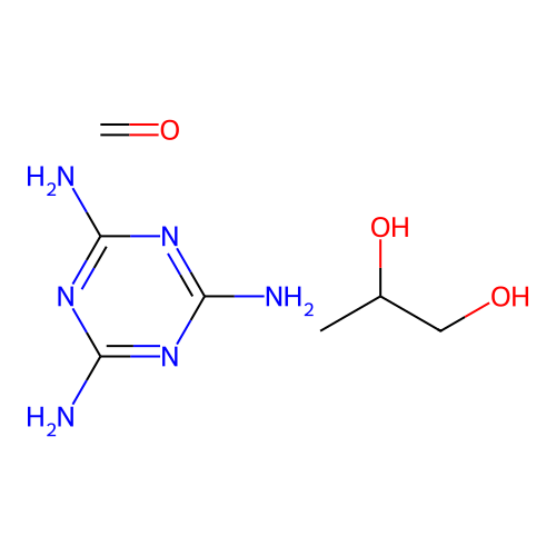 Formaldehyde;propane-1,2-diol;1,3,5-triazine-2,4,6-triamine structure