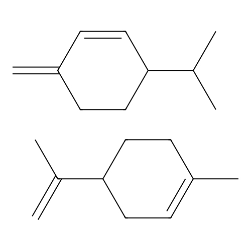 Dipentene, beta-phellandrene copolymer structure