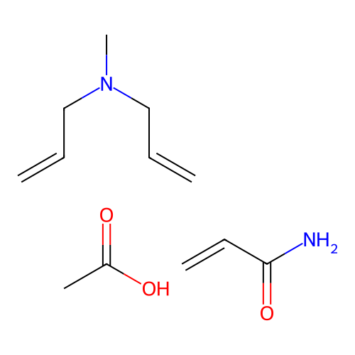 acetic acid;N-methyl-N-prop-2-enylprop-2-en-1-amine;prop-2-enamide structure