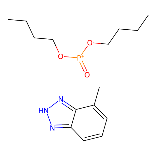 dibutoxy(oxo)phosphanium;4-methyl-2H-benzotriazole structure