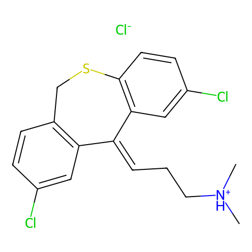 C19H19Cl2NS.ClH structure