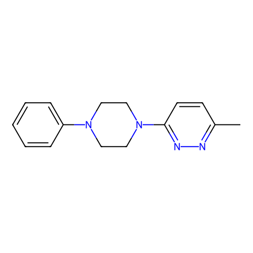 3-Methyl-6-(4-phenylpiperazin-1-yl)pyridazine structure