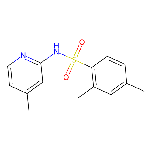 2,4-dimethyl-N-(4-methylpyridin-2-yl)benzenesulfonamide structure