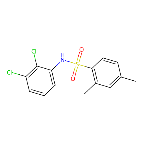 N-(2,3-dichlorophenyl)-2,4-dimethylbenzenesulfonamide structure