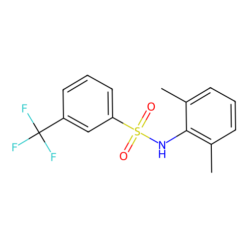 N-(2,6-dimethylphenyl)-3-(trifluoromethyl)benzenesulfonamide structure