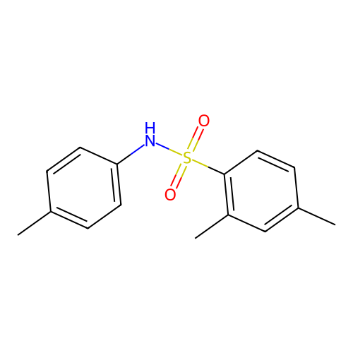 2,4-dimethyl-N-(4-methylphenyl)benzenesulfonamide structure