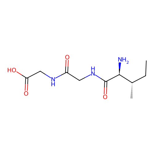 Glycine, L-isoleucylglycyl- structure