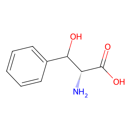 DL-threo-beta-Phenylserine structure
