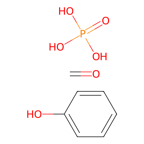 Formaldehyde;phenol;phosphoric acid structure