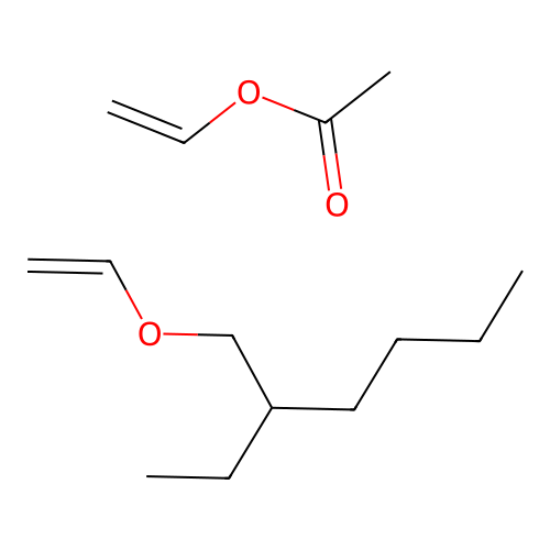 Vinyl acetate 2-ethylhexyl vinyl ether structure