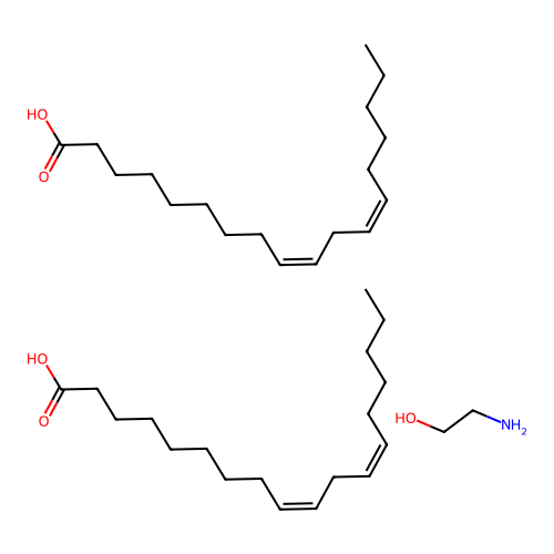 9,12-Octadecadienoic acid (9Z,12Z)-, dimer, compd. with 2-aminoethanol (1:?) structure