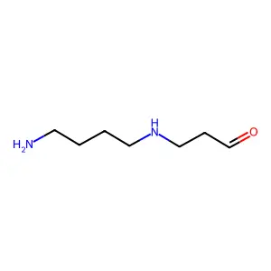 N'-(4-aminobutyl)-3-aminopropionaldehyde structure
