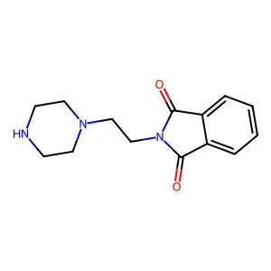 2-[2-(1-Piperazinyl)ethyl]-1H-isoindole-1,3(2H)-dione structure
