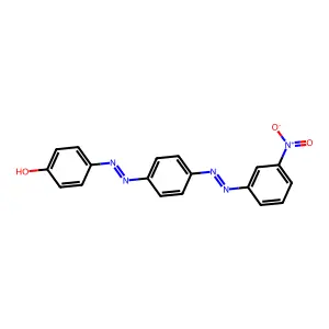 Phenol, 4-(2-(4-(2-(3-nitrophenyl)diazenyl)phenyl)diazenyl)- structure