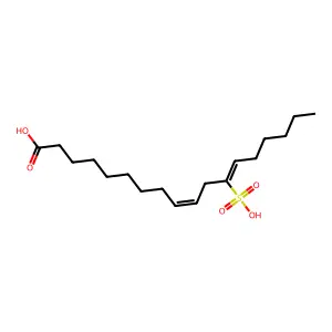 12-磺酸基十八碳-9,12-二烯酸 structure