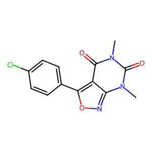 3-(4-Chlorophenyl)-5,7-dimethyl[1,2]oxazolo[3,4-d]pyrimidine-4,6(5H,7H)-dione structure