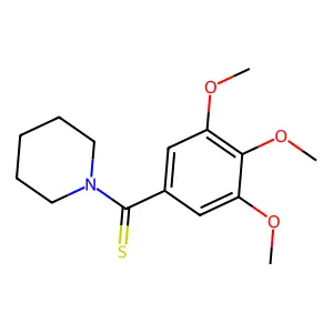 Piperidine, 1-(3,4,5-trimethoxythiobenzoyl)- structure