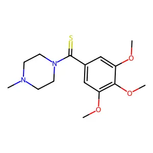 (4-Methylpiperazin-1-yl)-(3,4,5-trimethoxyphenyl)methanethione structure