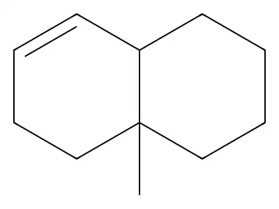 4a-Methyl-1,2,3,4,4a,5,6,8a-octahydronaphthalene structure