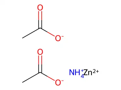 乙酸锌盐氨合物 (2:1:?) structure