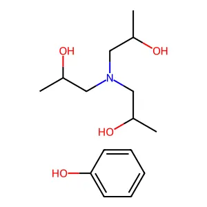 Phenol, compd. with 1,1',1''-nitrilotris(2-propanol) (1:1) structure