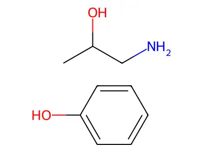 Phenol, compd. with 1-amino-2-propanol (1:1) structure