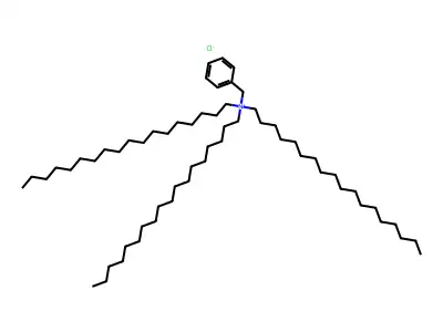 Benzenemethanaminium, N,N,N-trioctadecyl-, chloride (1:1) structure