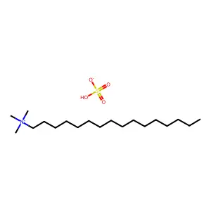 1-Hexadecanaminium, N,N,N-trimethyl-, sulfate (1:1) structure
