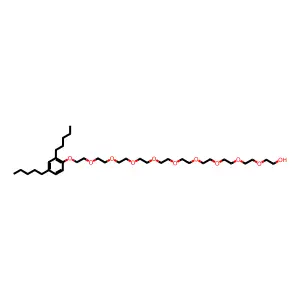 3,6,9,12,15,18,21,24,27-Nonaoxanonacosan-1-ol, 29-(2,4-dipentylphenoxy)- structure