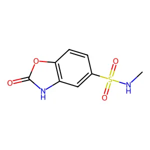 5-Benzoxazolesulfonamide, 2,3-dihydro-N-methyl-2-oxo- structure
