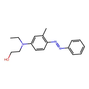 2-[Ethyl[3-methyl-4-(2-phenyldiazenyl)phenyl]amino]ethanol structure