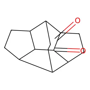 3,6-Ethanodicyclopenta[cd,gh]pentalene-7,8-dione,dodecahydro- structure