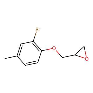 2-[(2-Bromo-4-methylphenoxy)methyl]oxirane structure