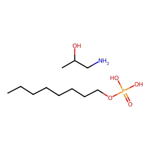 Phosphoric acid, monooctyl ester, compd. with 1-amino-2-propanol (1:?) structure