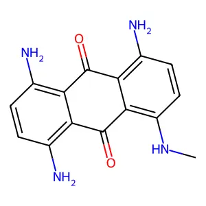 9,10-Anthracenedione, 1,4,5-triamino-8-(methylamino)- structure