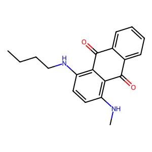 9,10-Anthracenedione, 1-(butylamino)-4-(methylamino)- structure