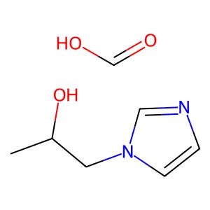Formic acid, compd. with alpha-methyl-1H-imidazole-1-ethanol (1:1) structure