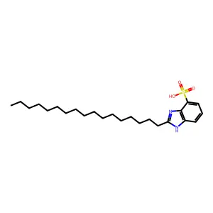 1H-Benzimidazolesulfonic acid, 2-heptadecyl- structure