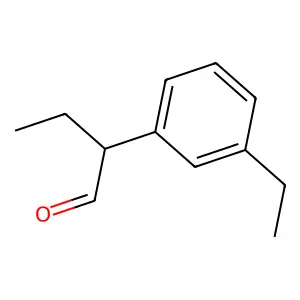 2-(ar-乙基苯基)丁醛 structure