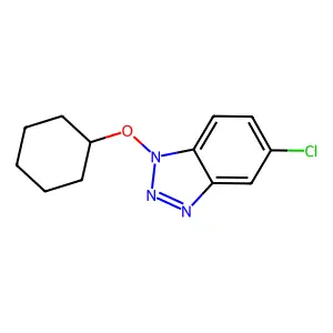 5-Chloro-1-(cyclohexyloxy)-1H-benzotriazole structure
