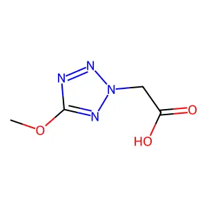 2-(5-Methoxytetrazol-2-yl)acetic acid structure