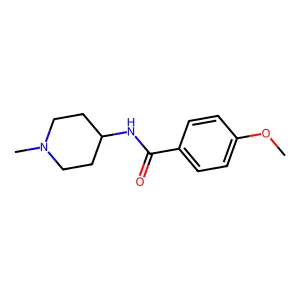 4-methoxy-N-(1-methylpiperidin-4-yl)benzamide structure