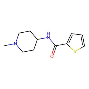 N-(1-methylpiperidin-4-yl)thiophene-2-carboxamide structure